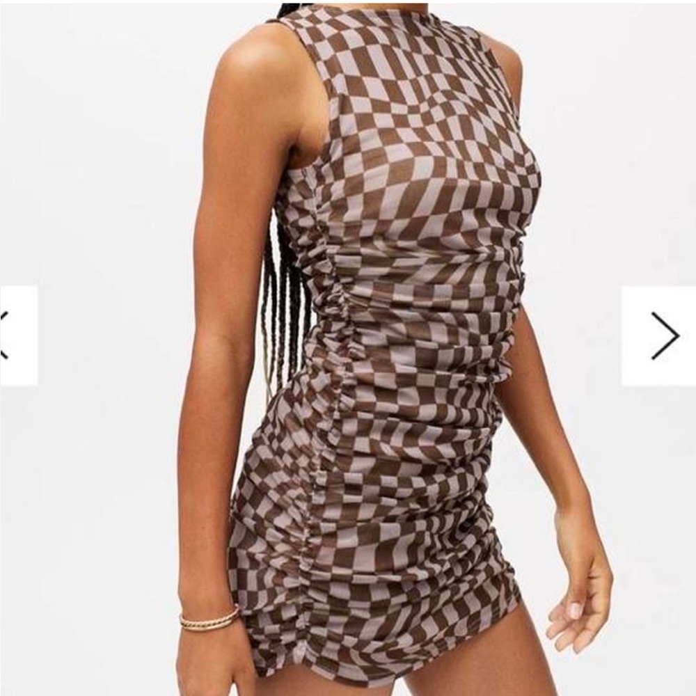 Urban Outfitters Austin Mesh Mini Dress